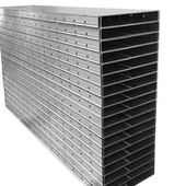 Alumínium zsaluzat szabványos panel 600 szélesség